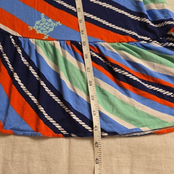 Lilly Pulitzer Blue and Orange Striped Maxi Dress - Picture 7 of 10